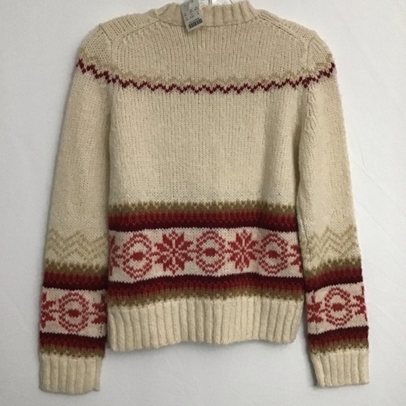 NWT J. Crew Wool Blend Sweater Medium Ivory - Picture 6 of 8